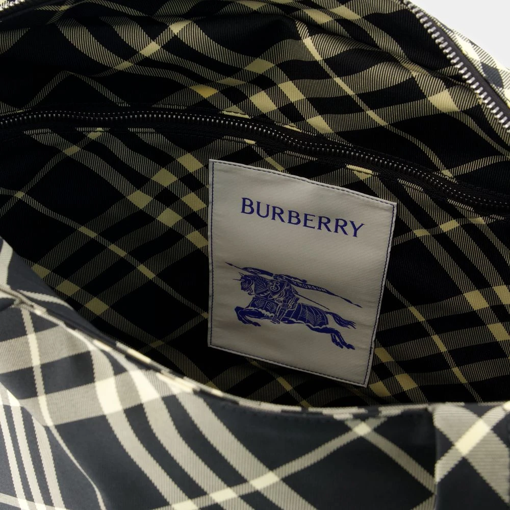 Burberry Zwarte Synthetische Shopper Tas met Top Handvatten Black Unisex