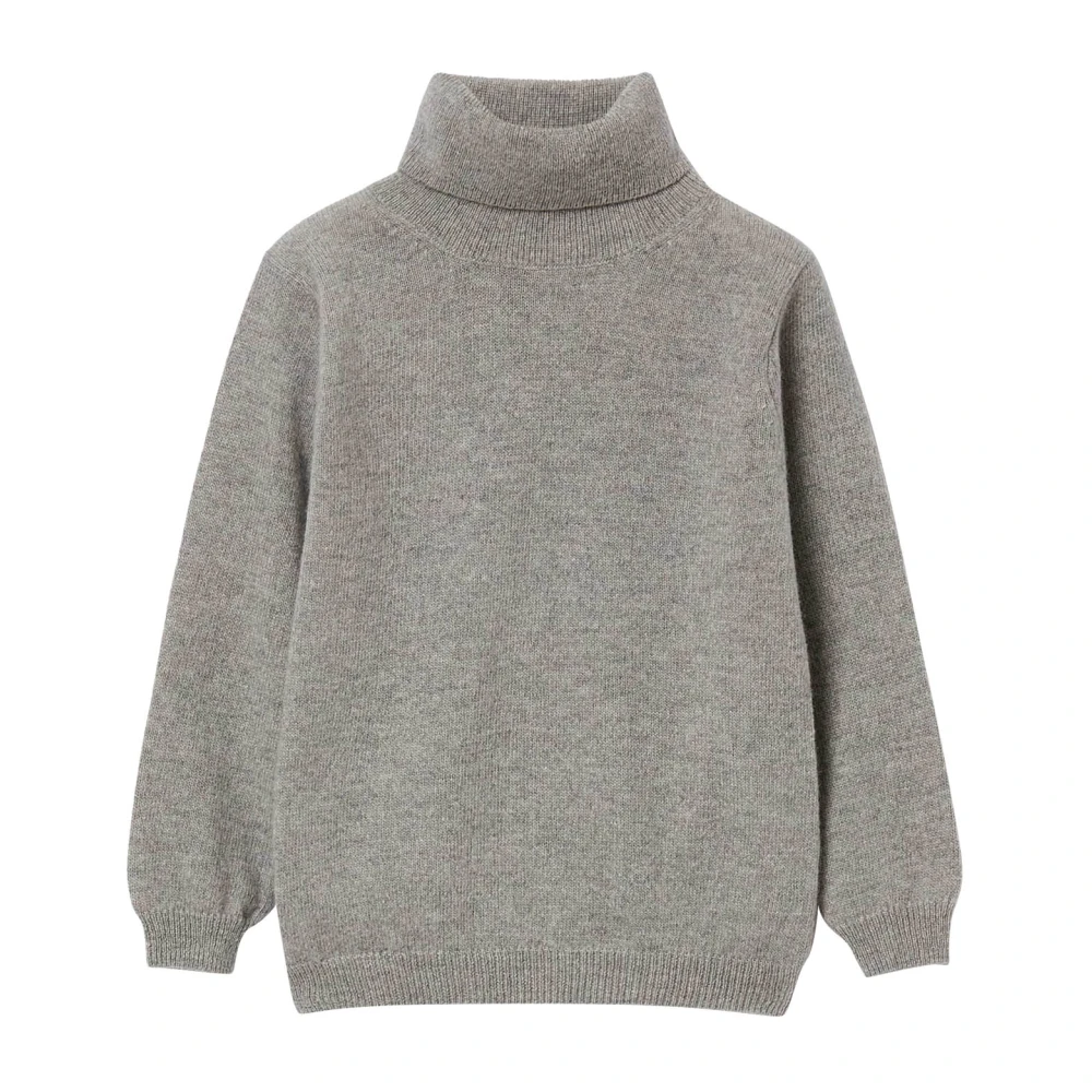 Il Gufo Boys Gray High-Neck Knit Jumper - Kids Knitwear - 2 Y - Kids
