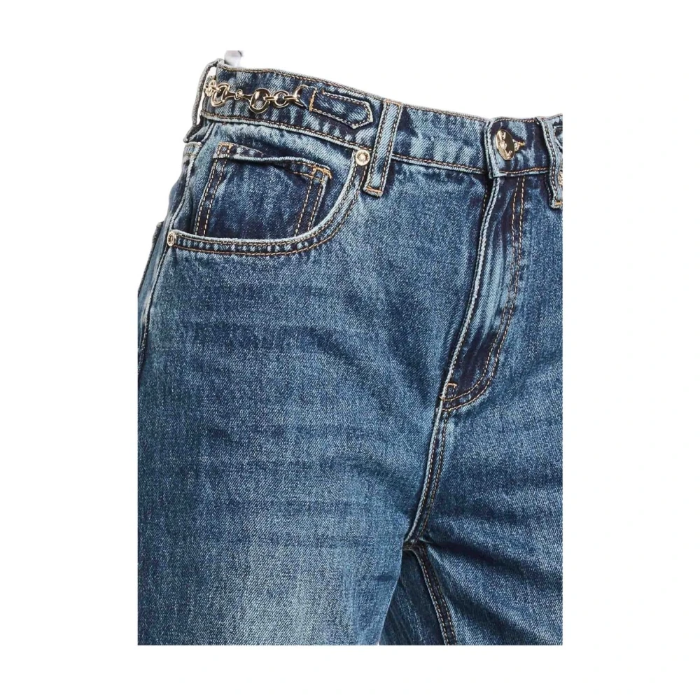Gaudi Stijlvolle Wide Leg Jeans voor Vrouwen Blue Dames