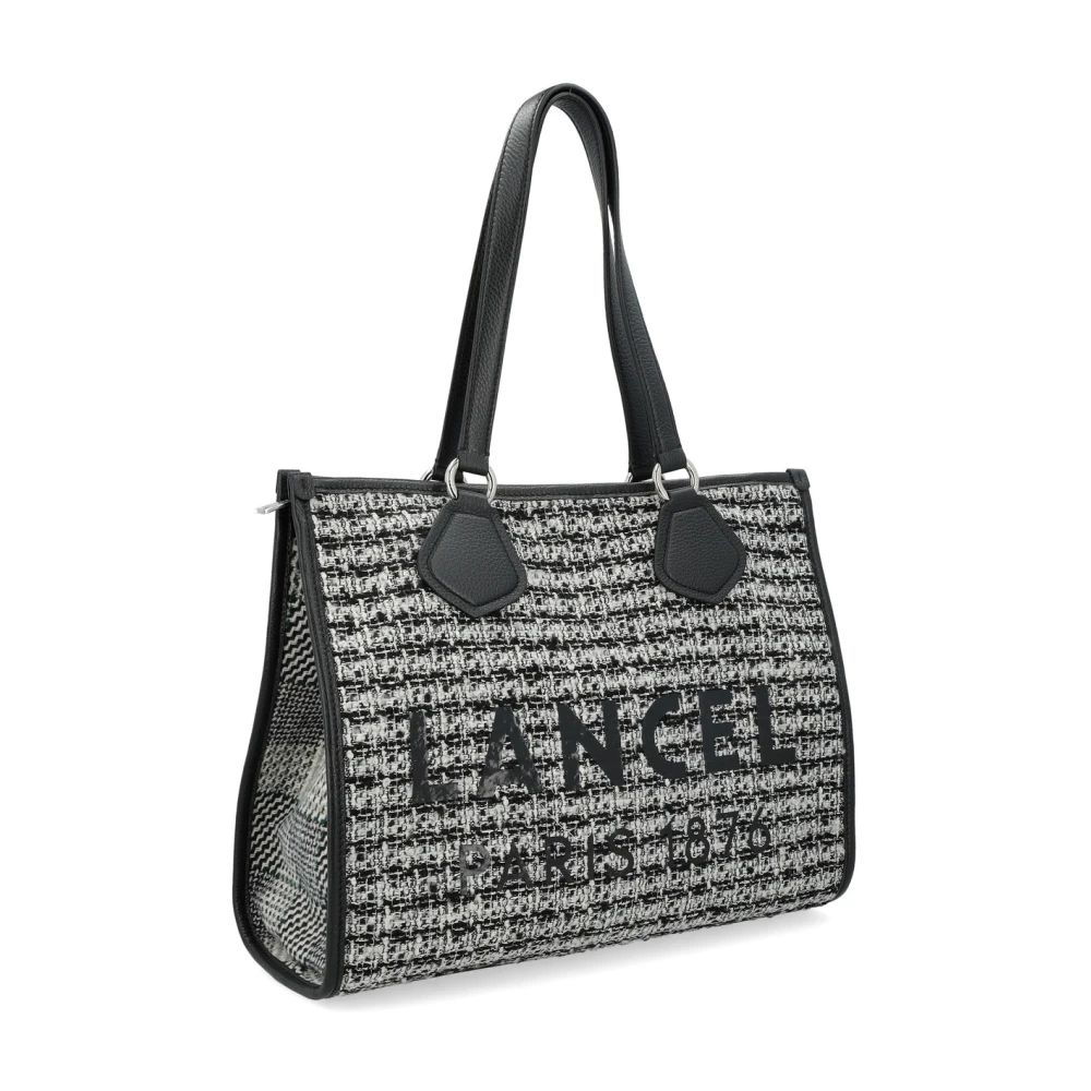 Lancel Witte Tote Tas Klassieke Stijl Gray Dames