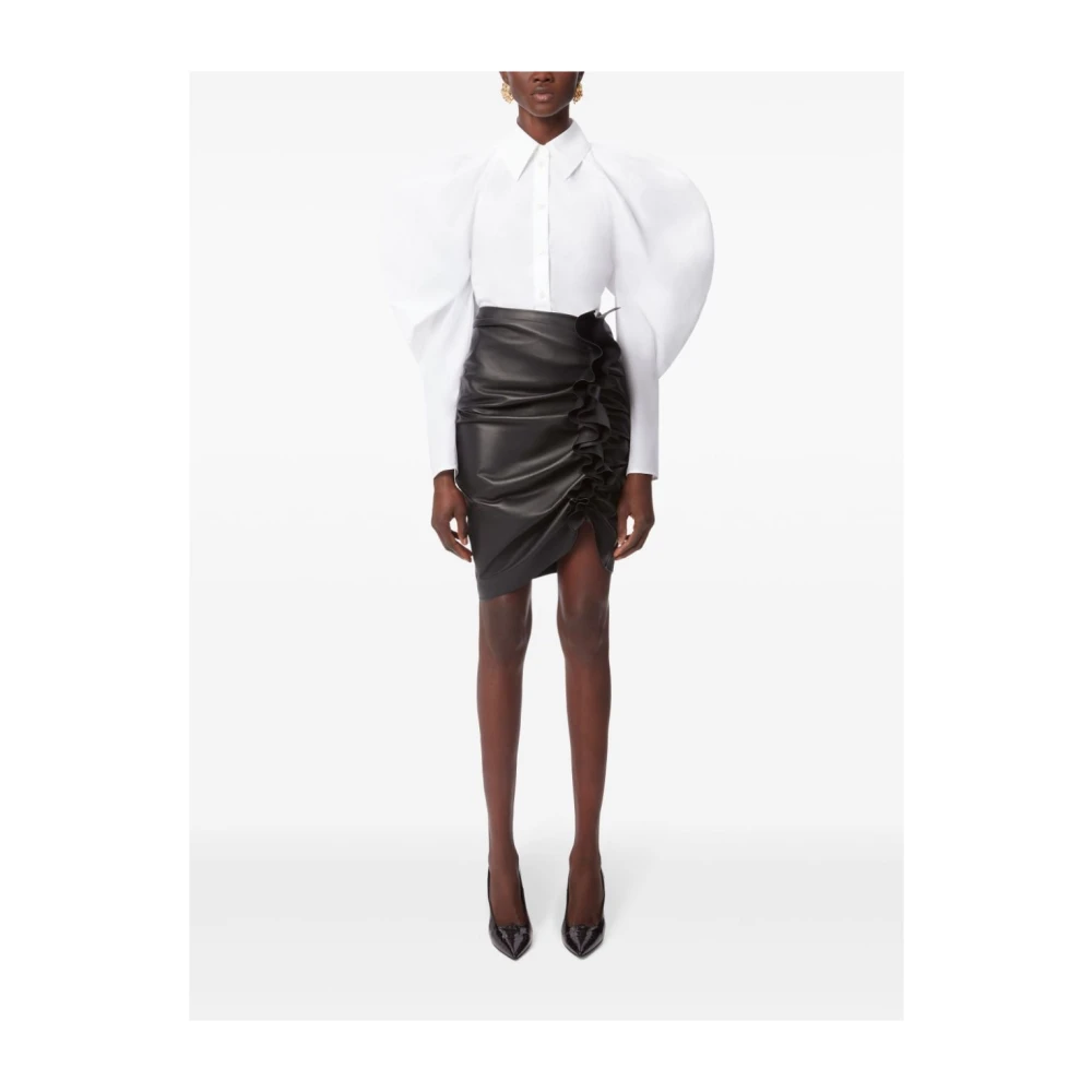 Nina Ricci Lange Mouw Shirt Top U1000 White Dames