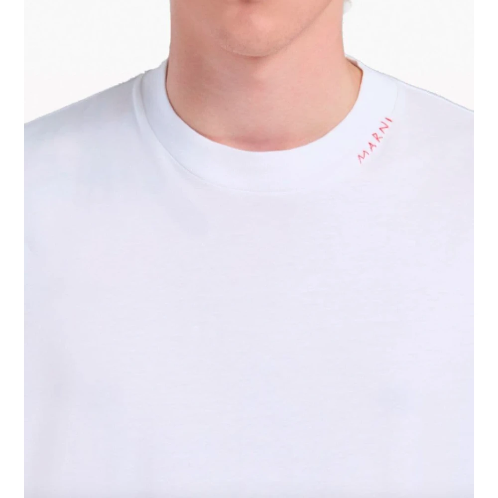 Marni Witte T-shirt 3-pack White Heren