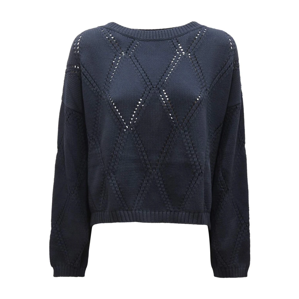 Max Mara Femme Bleu - Abbozzi Sweater - Pulls - Taille: 44 Fr