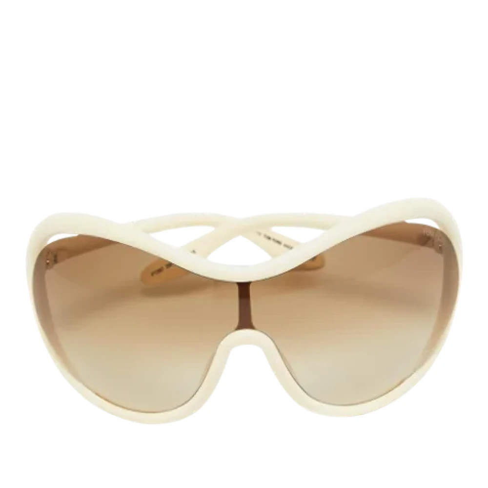 Tom Ford Pre-owned Acetate sunglasses White Dames
