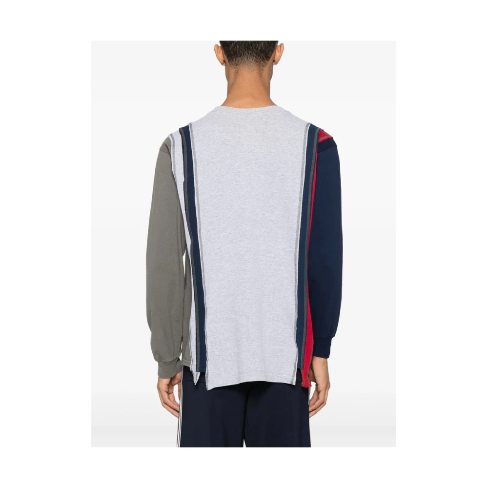 Needles Grijze Crew Neck Longsleeve Shirt Multicolor Heren