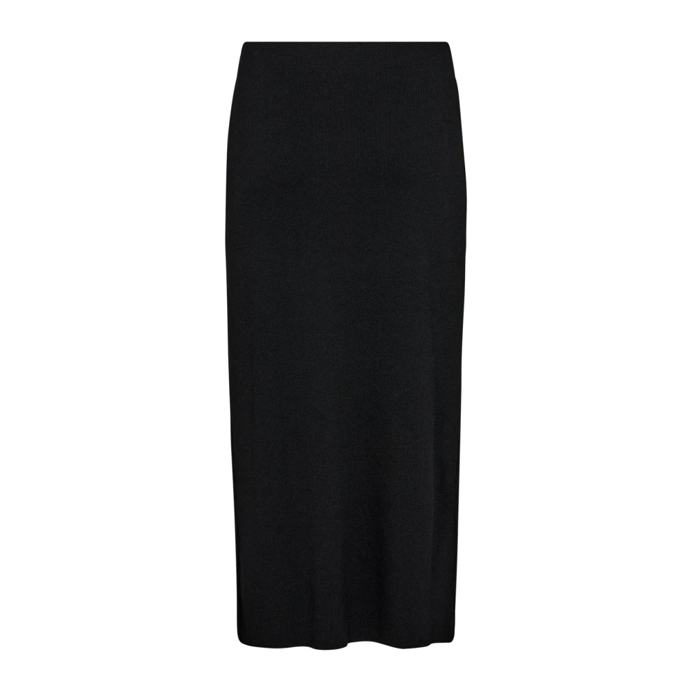 Soaked in Luxury Elegante Zwarte Slim-Fit Rok Black Dames