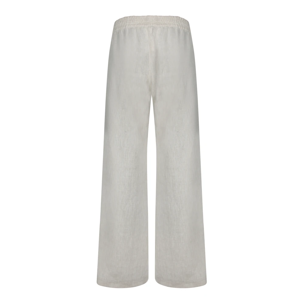 Fabiana Filippi Beige Linnen Wijde Pijp Broek Beige Dames