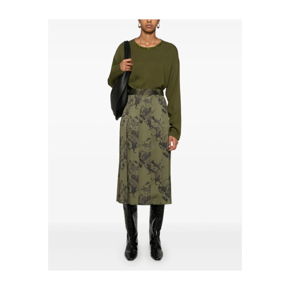 Fabiana Filippi Casual Jersey Top voor Vrouwen Green Dames