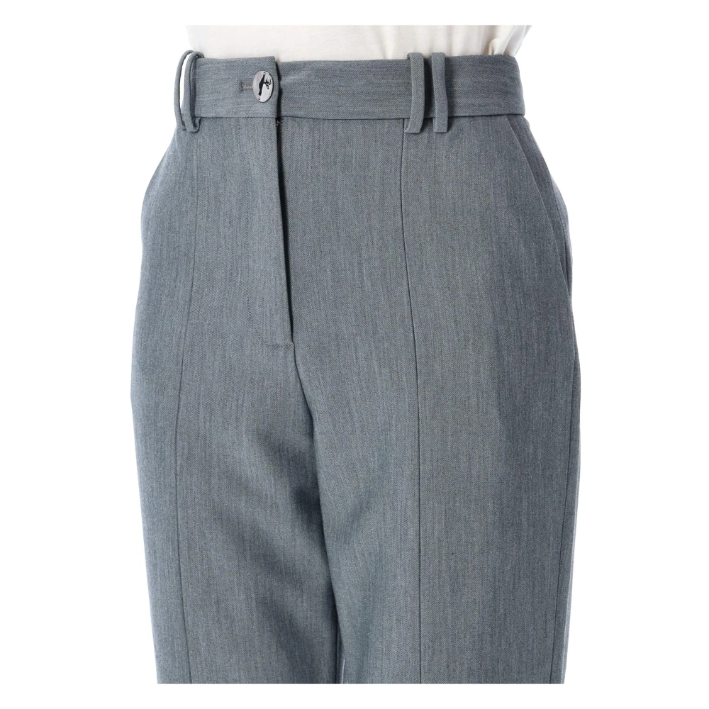 Ganni Elegante Formele Broek voor Mannen Gray Dames