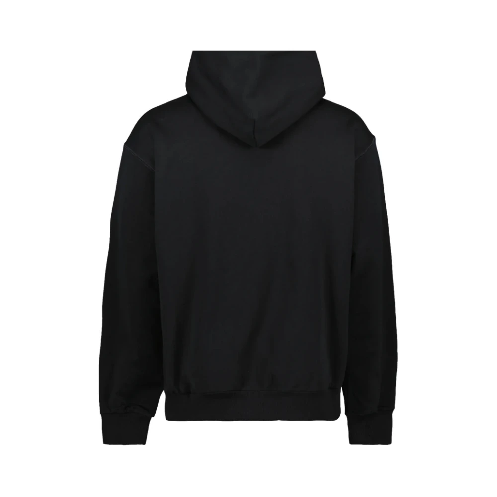 Dolce & Gabbana Jersey hoodie met merklabel Black Heren