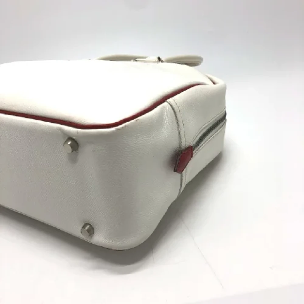 Hermès Vintage Pre-owned Leather handbags White Dames