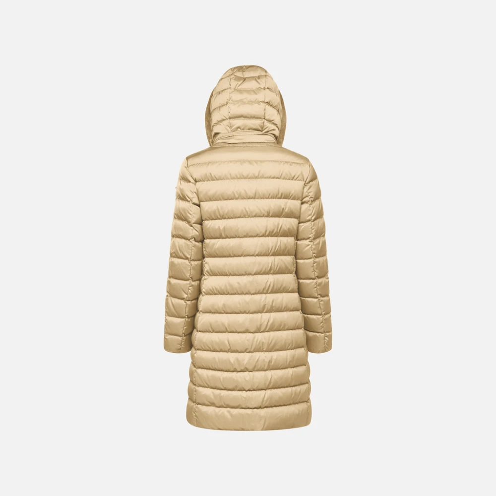 Geox Stijlvolle Armagnak Mantel voor Mannen Beige Dames