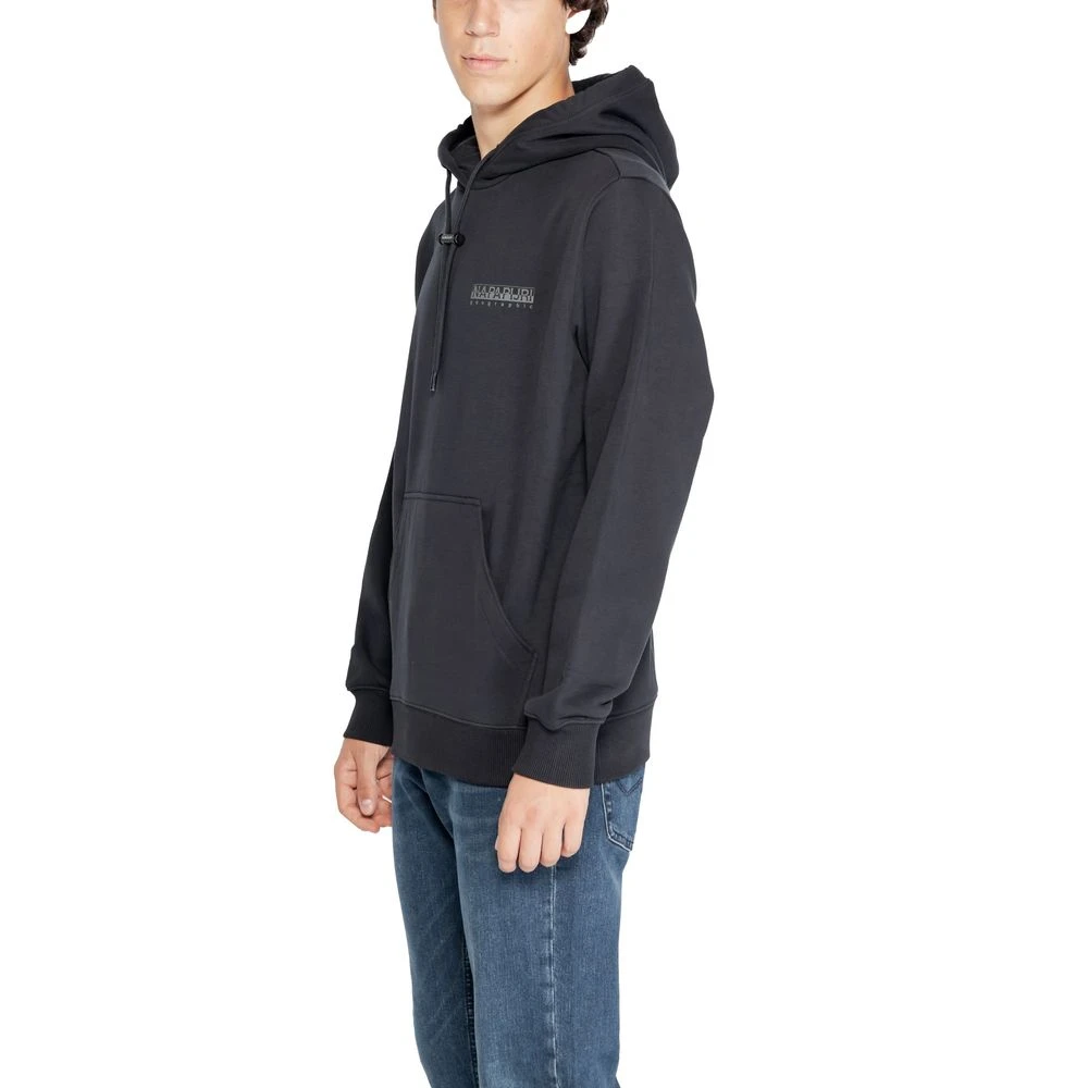 Napapijri Zwarte Katoenen Sweatshirt Herfst Winter Collectie Black Heren