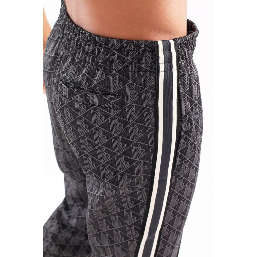 Lacoste Monogram Jacquard Track Pants Black Heren