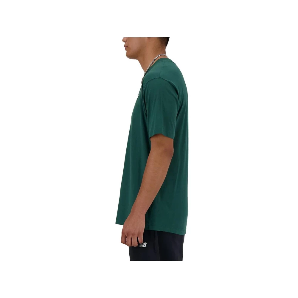 New Balance Groen Katoenen T-shirt Crew Neck Green Heren