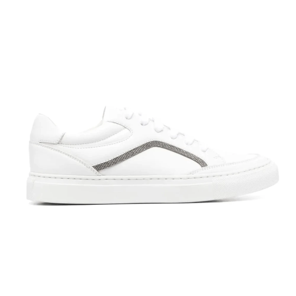 Brunello Cucinelli Cloud Panelled Sneakers Dames Schoenen Wit