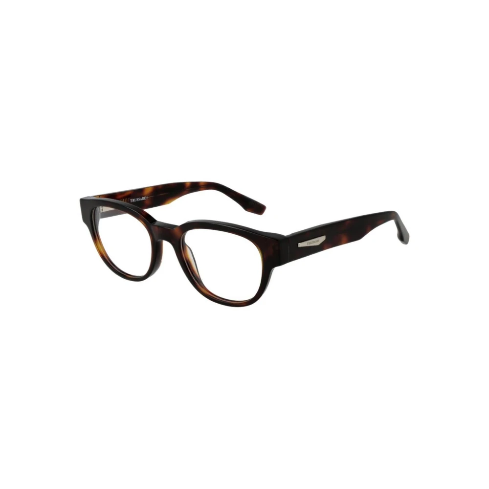 Trussardi Elegant Rectangular Eyewear Frames - Male - Glasses - Brown - One Size - Accessories