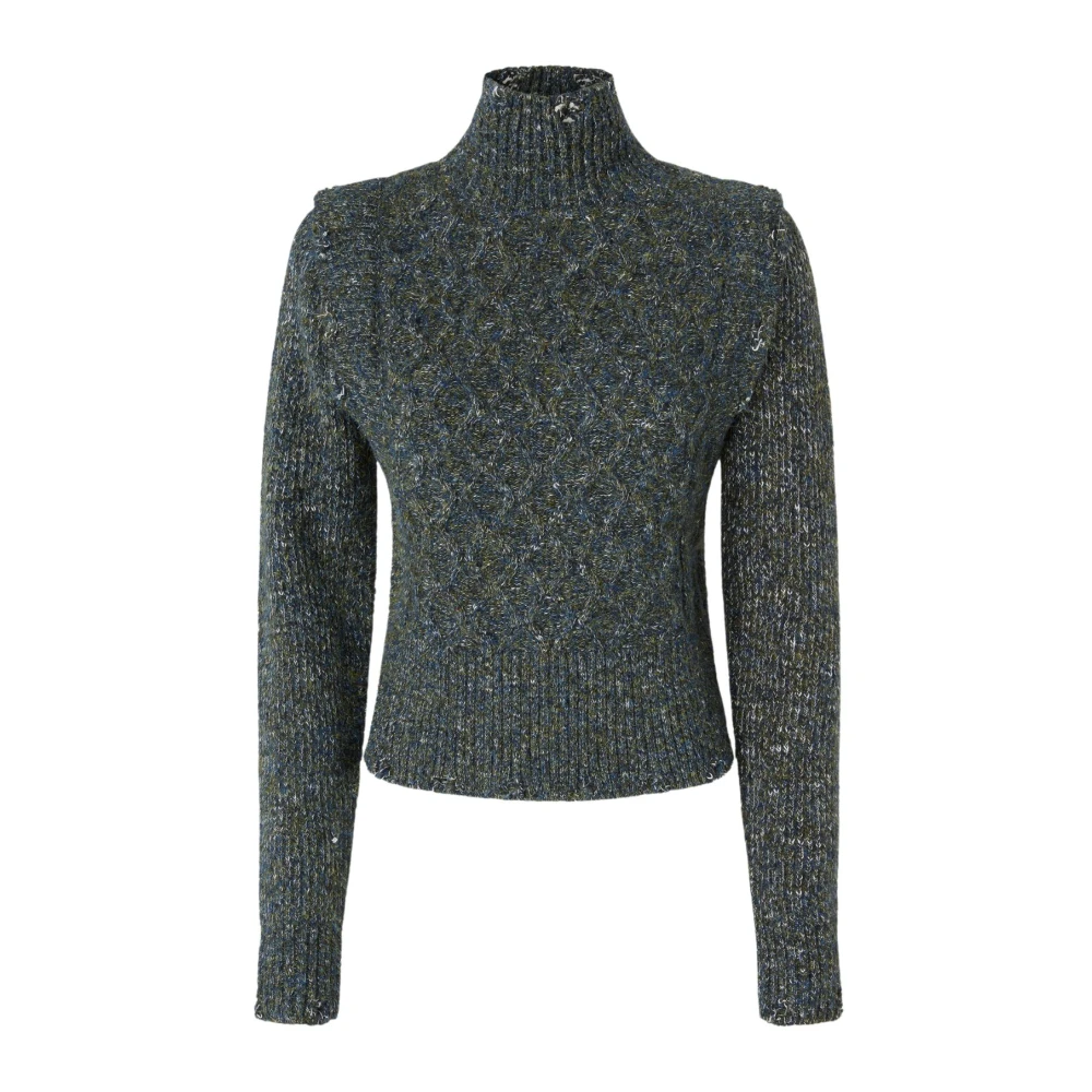 Pinko Women's Gray Stylish Knitwear For Proud Mary