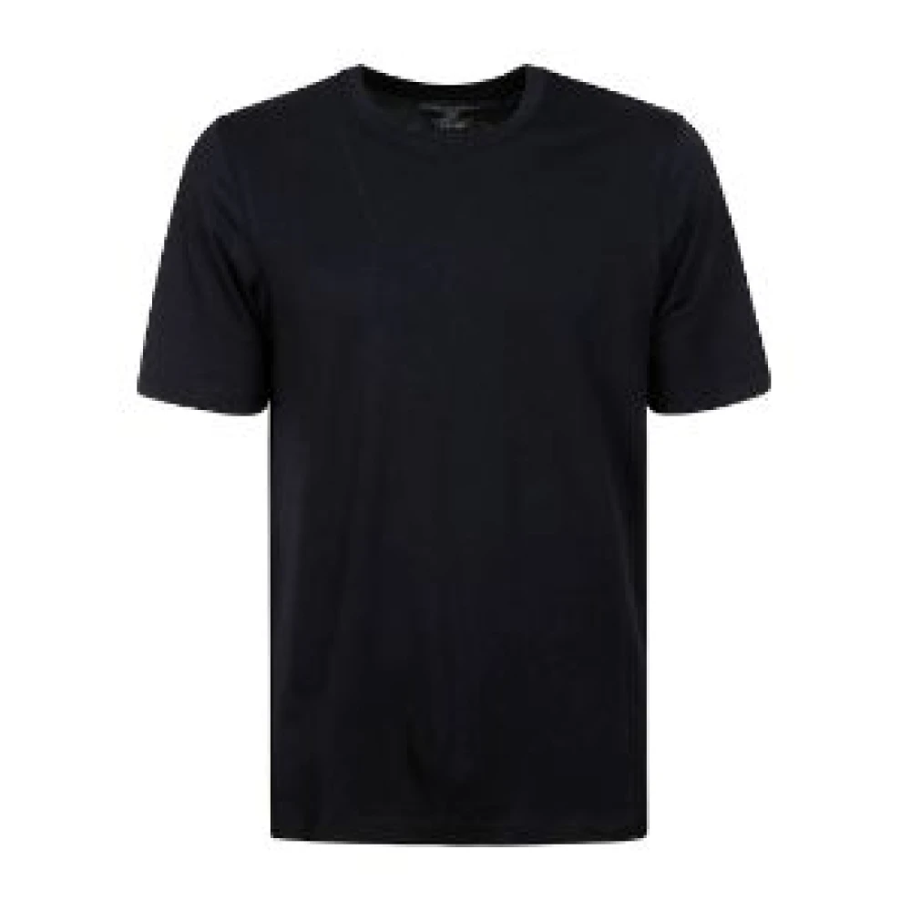 Majestic filatures Korte Mouw Ronde Hals T-shirt Blue Heren