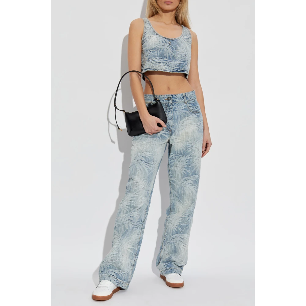 Palm Angels Jeans met rechte pijpen Blue Dames