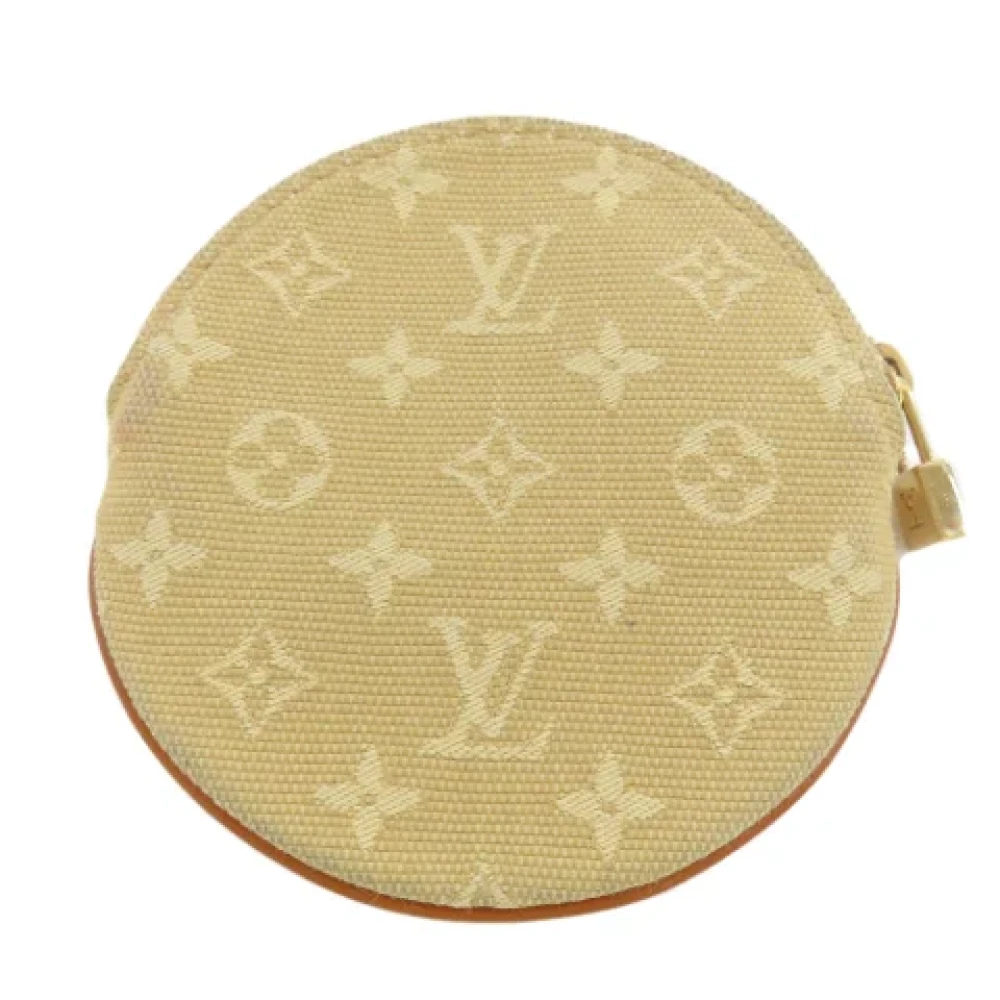 Louis Vuitton Vintage Pre-owned Leather wallets Beige Dames