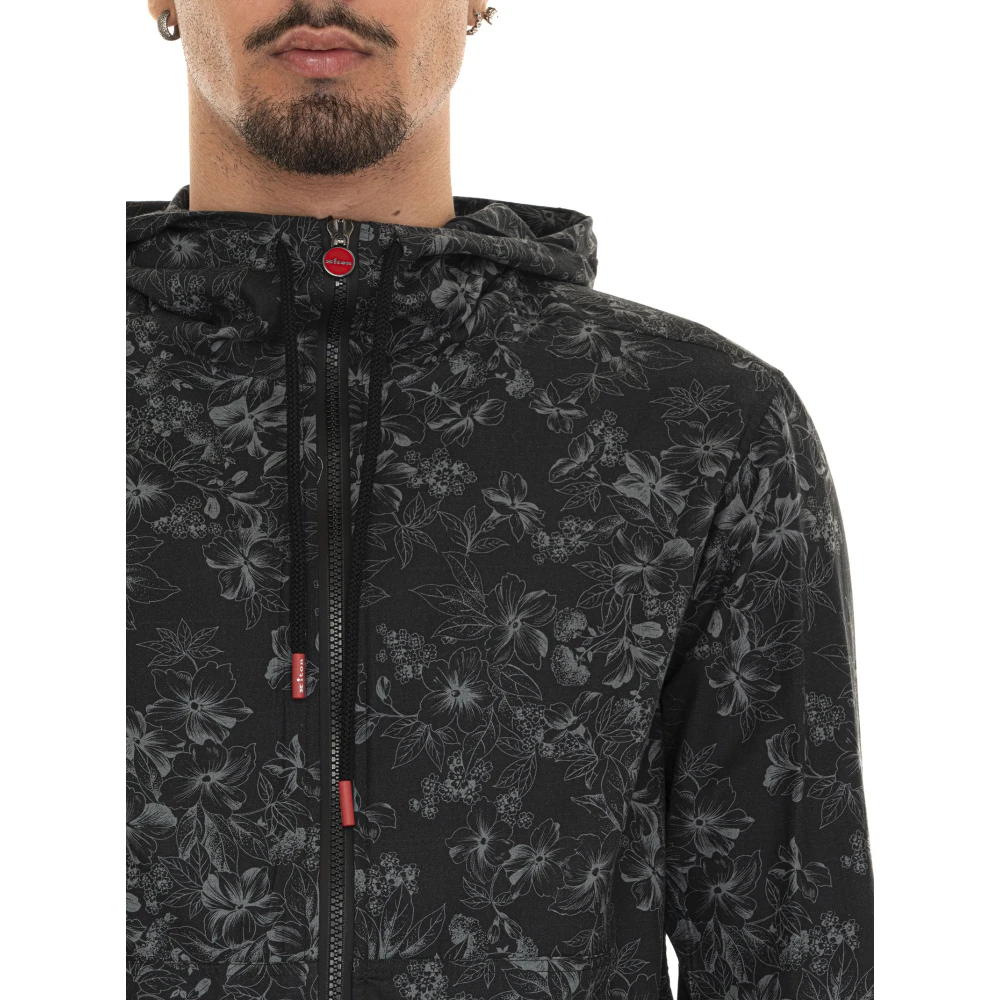 Kiton Bloemenrits Sweatshirt Gray Heren