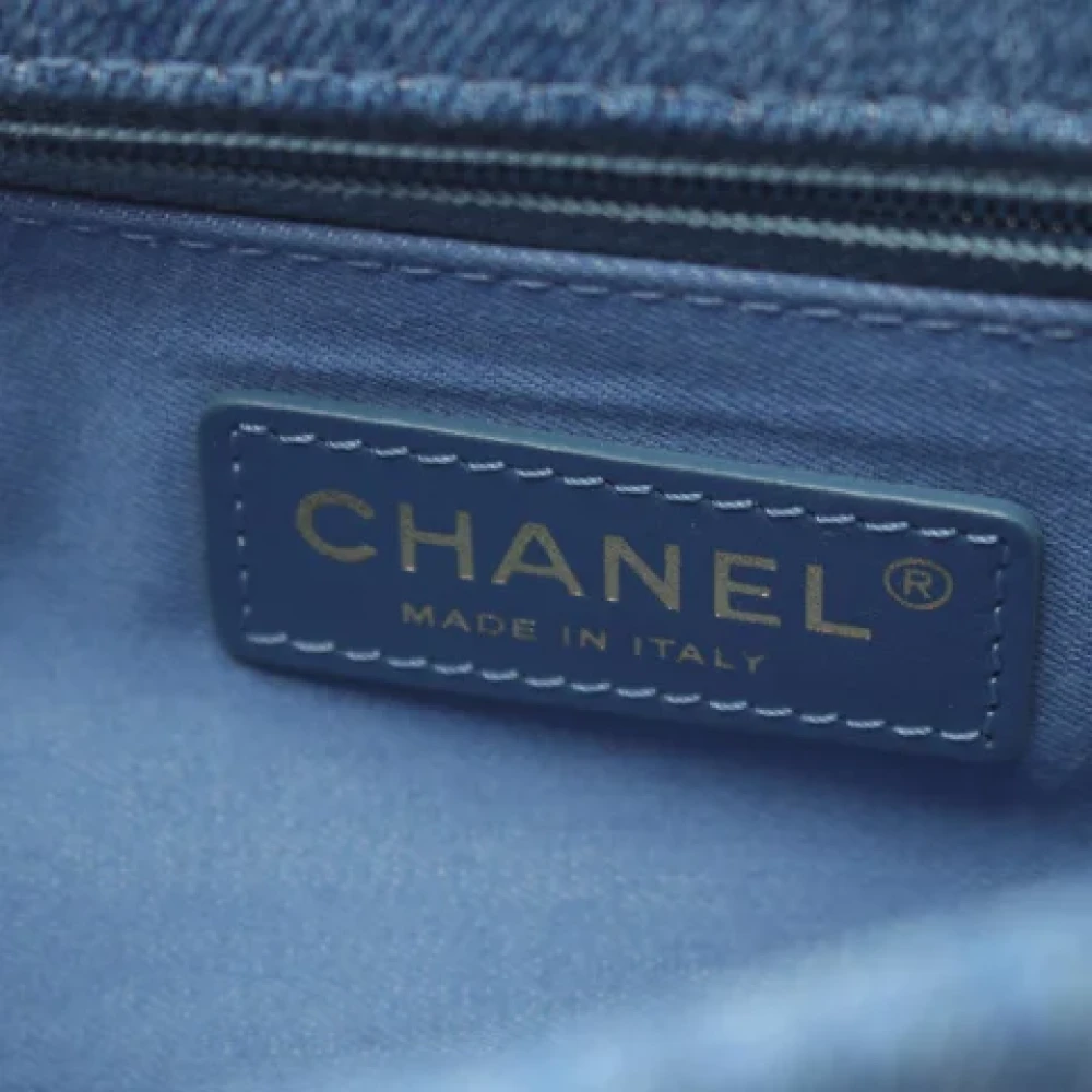 Chanel Vintage Pre-owned Denim shoulder-bags Blue Dames