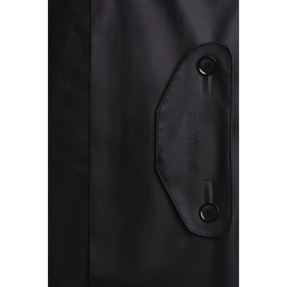 Stutterheim Elegante Regen Trenchcoat Black Dames