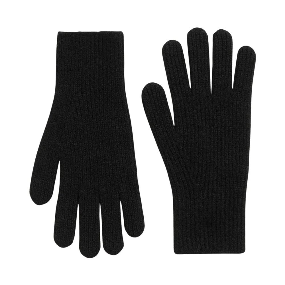 Totême , Gloves, Female, Black, One Size, Cashmere Gloves
