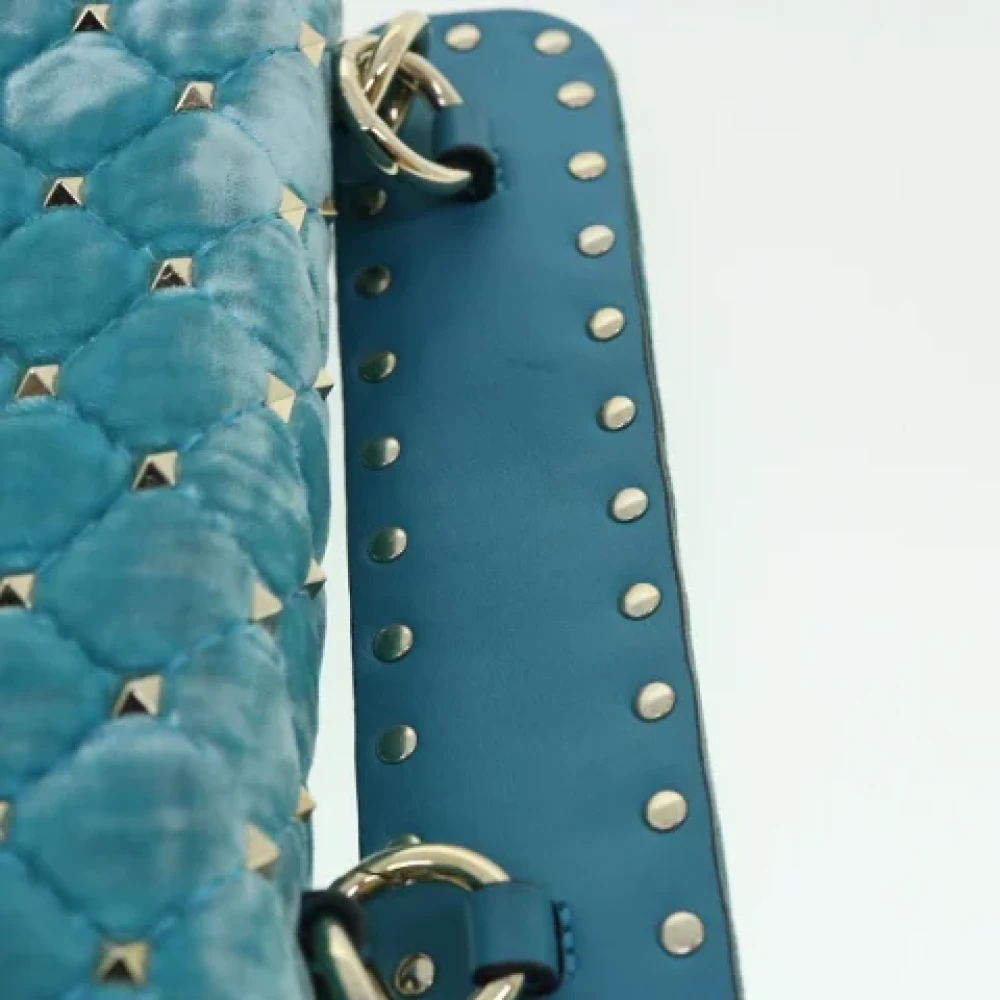 Valentino Vintage Pre-owned Fabric shoulder-bags Blue Dames