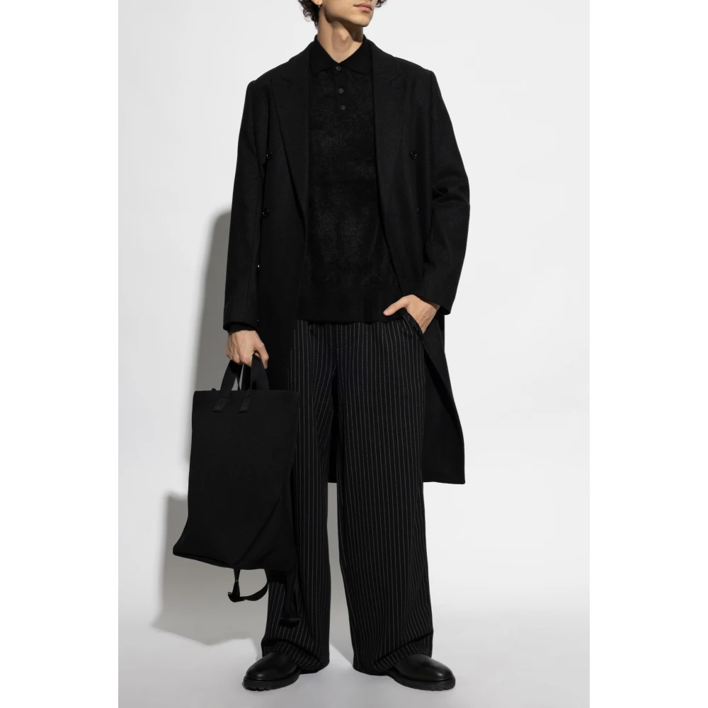 AllSaints Cashmere Polo Abel Black Heren