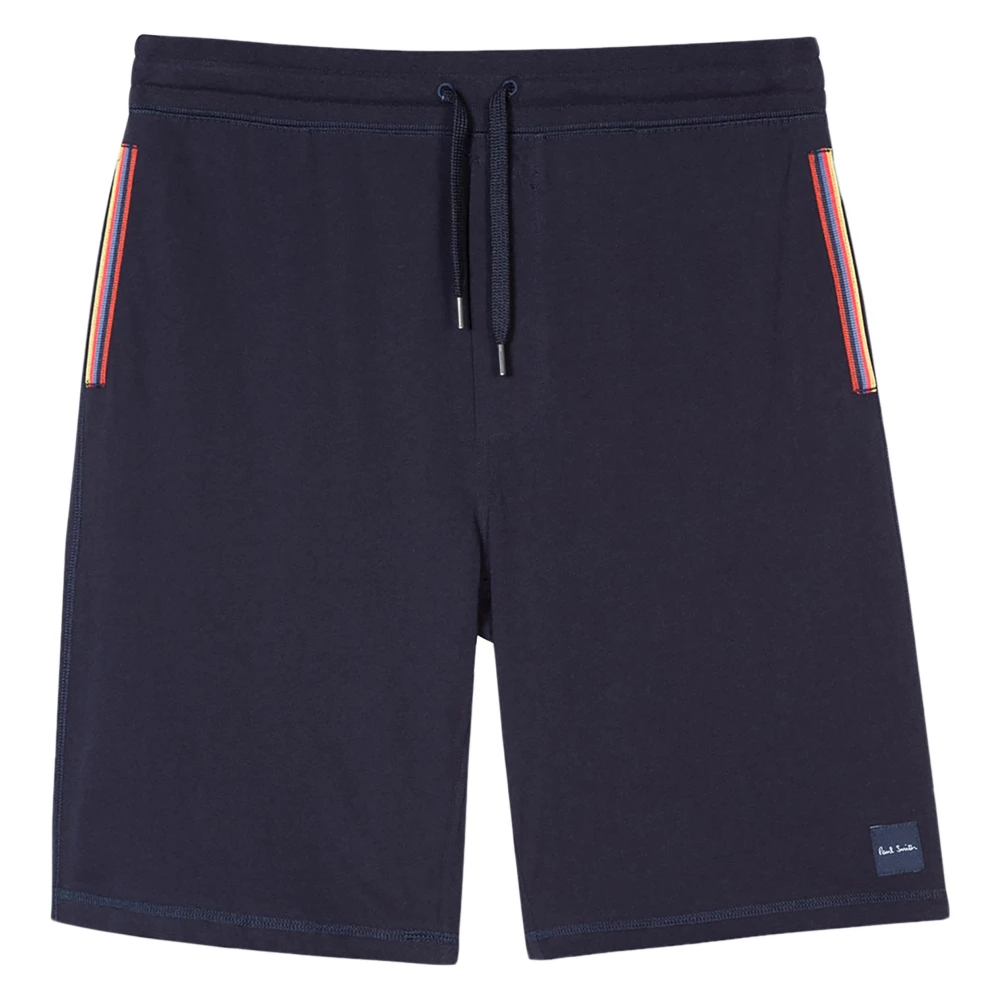 Paul Smith Men's Blue Jersey Cotton Lounge Shorts - Casual Shorts - L - Shorts
