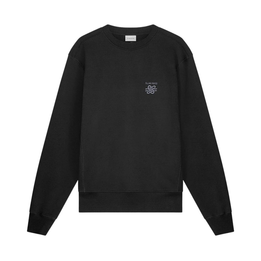 Filling Pieces Sweatshirt Embroidered Knot Black Unisex