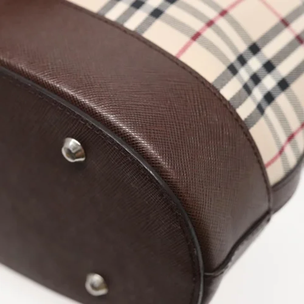 Burberry Vintage Pre-owned Canvas handbags Brown Dames