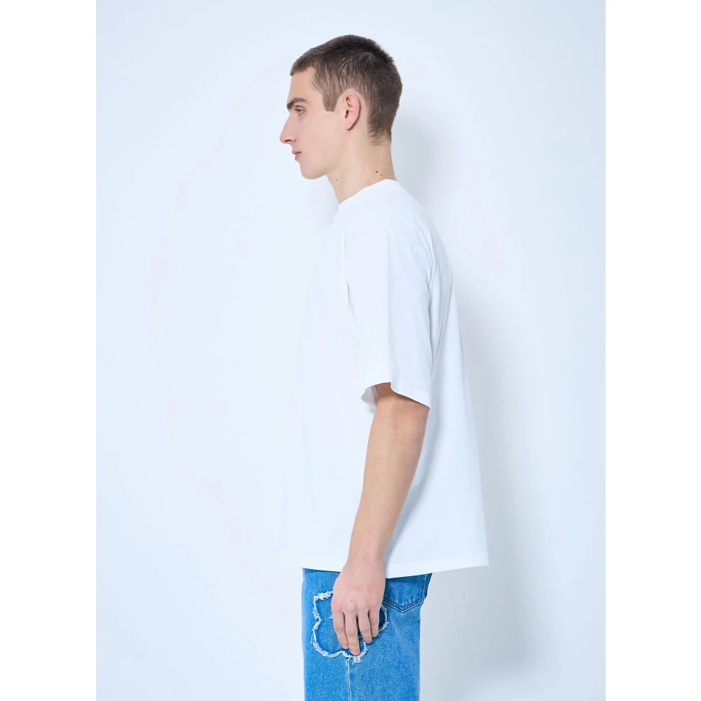 Marni Jubileum Grafische Print Katoenen T-shirt White Heren