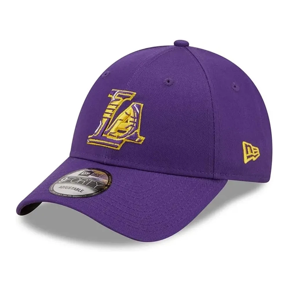 new era Paarse Lakers Teamlogo Pet Purple Heren