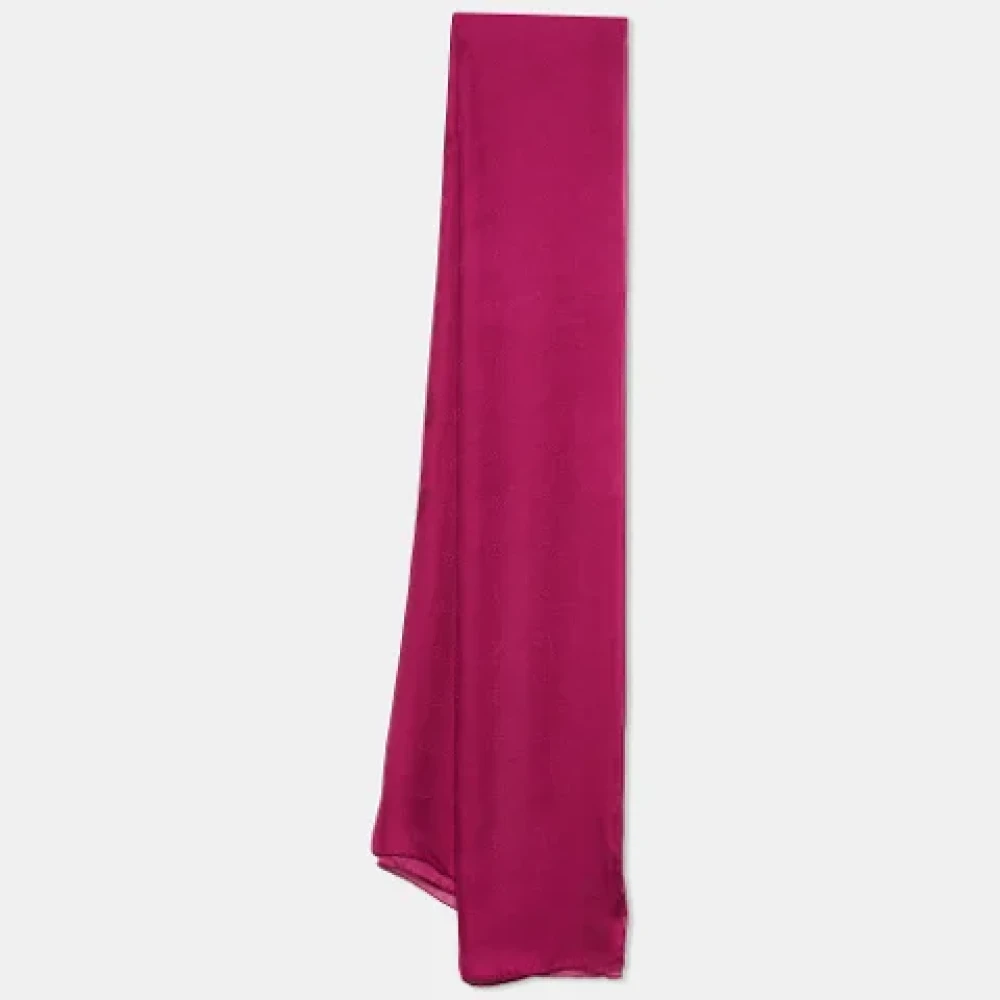 Valentino Vintage Pre-owned Silk scarves Pink Dames