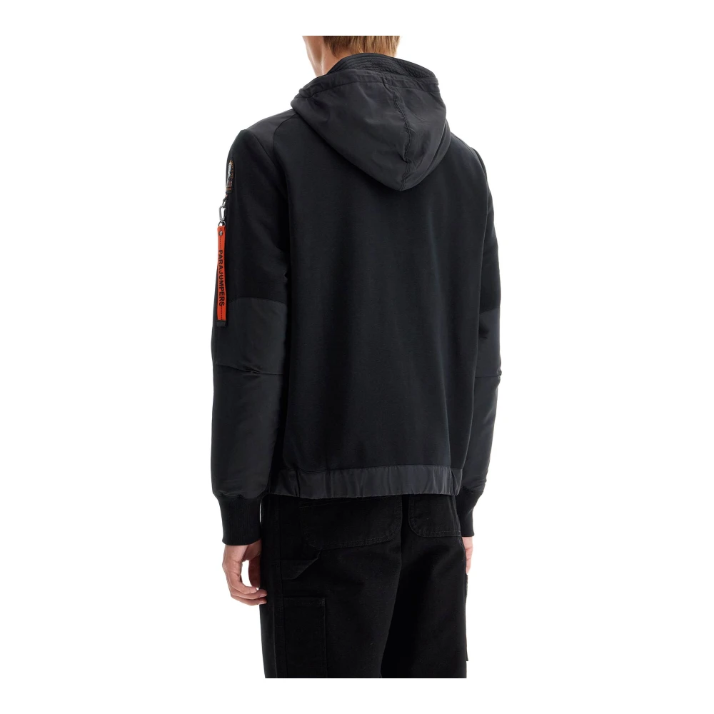 Parajumpers Trident Hooded Zip-Up Sweatshirt Black Heren
