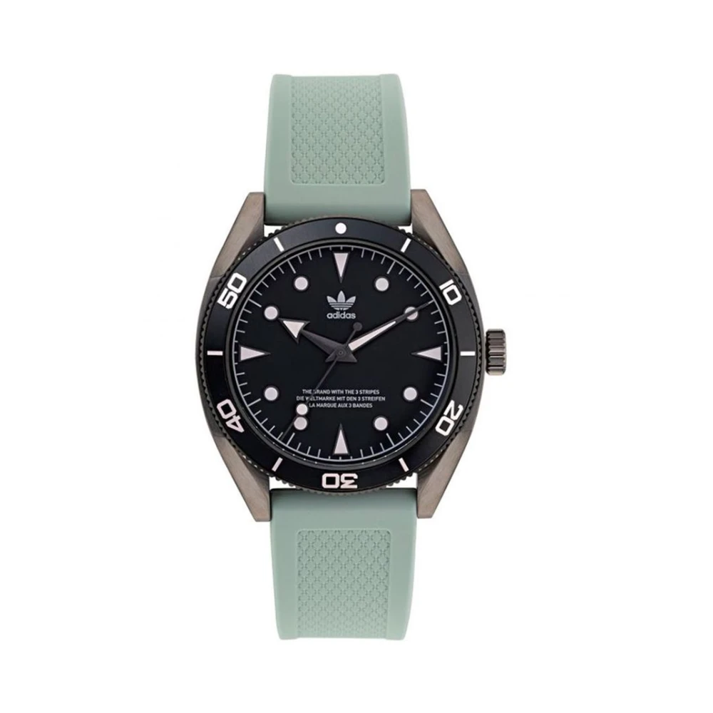 Adidas Men's Green Silicone Watch Edition Two