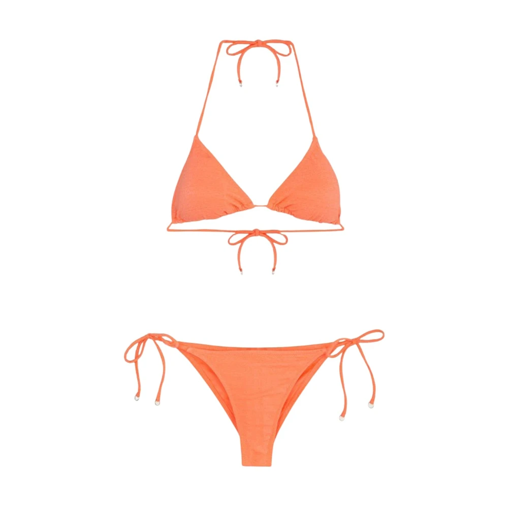 F**k Driehoek Bikini Set Braziliaanse Stijl Orange Dames