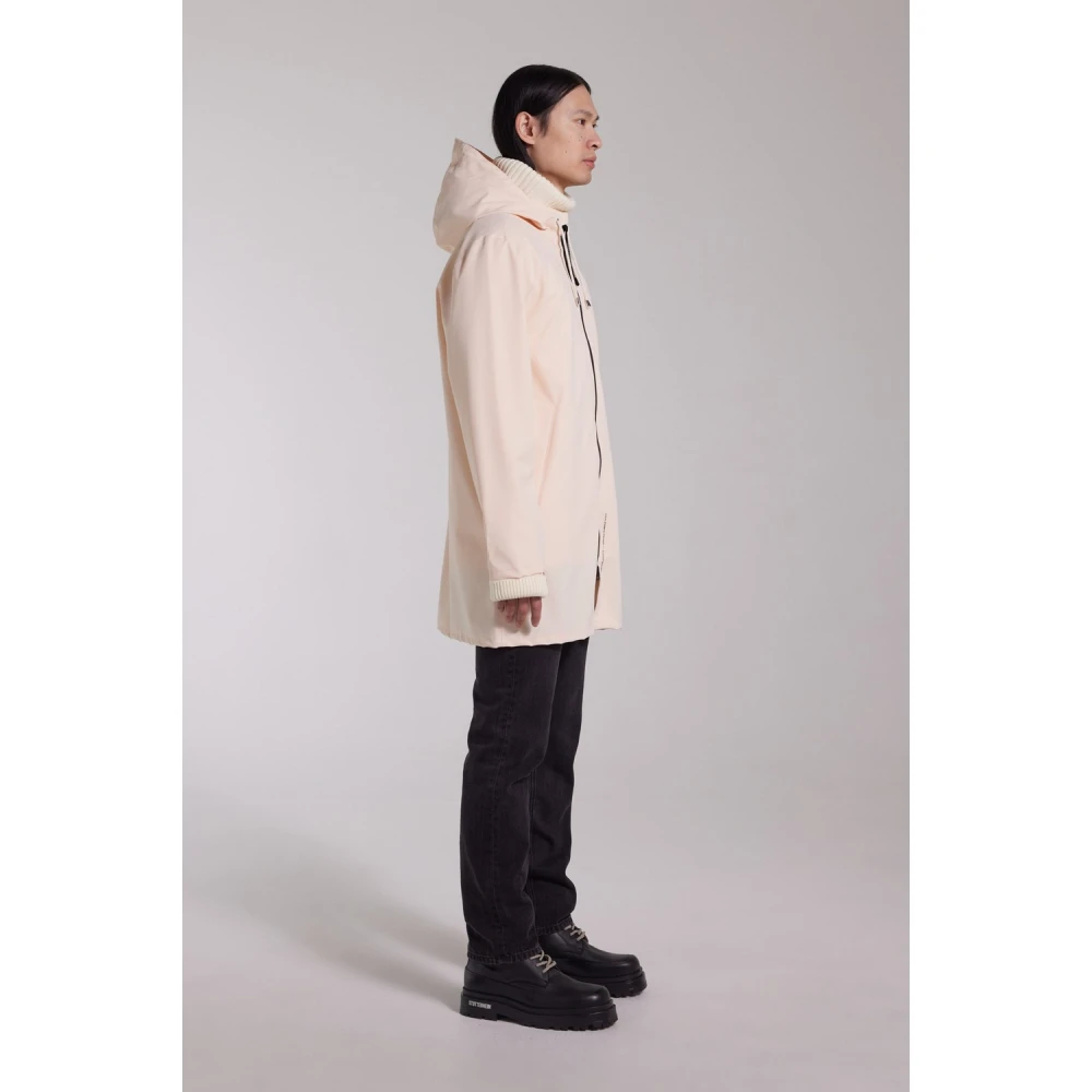 Stutterheim Lichtgewicht Waterdichte Rits Regenjas Orange Heren