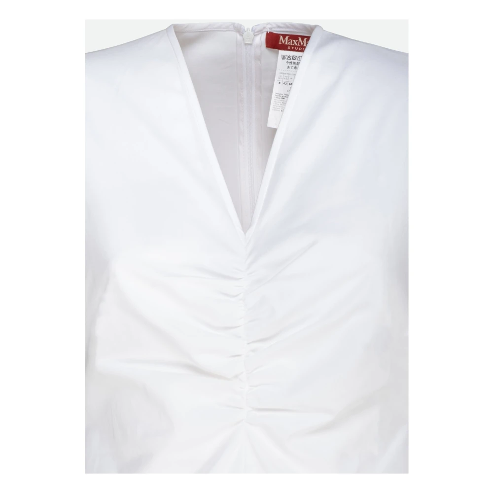 Max Mara Studio Witte Jurk Elegante Stijl White Dames