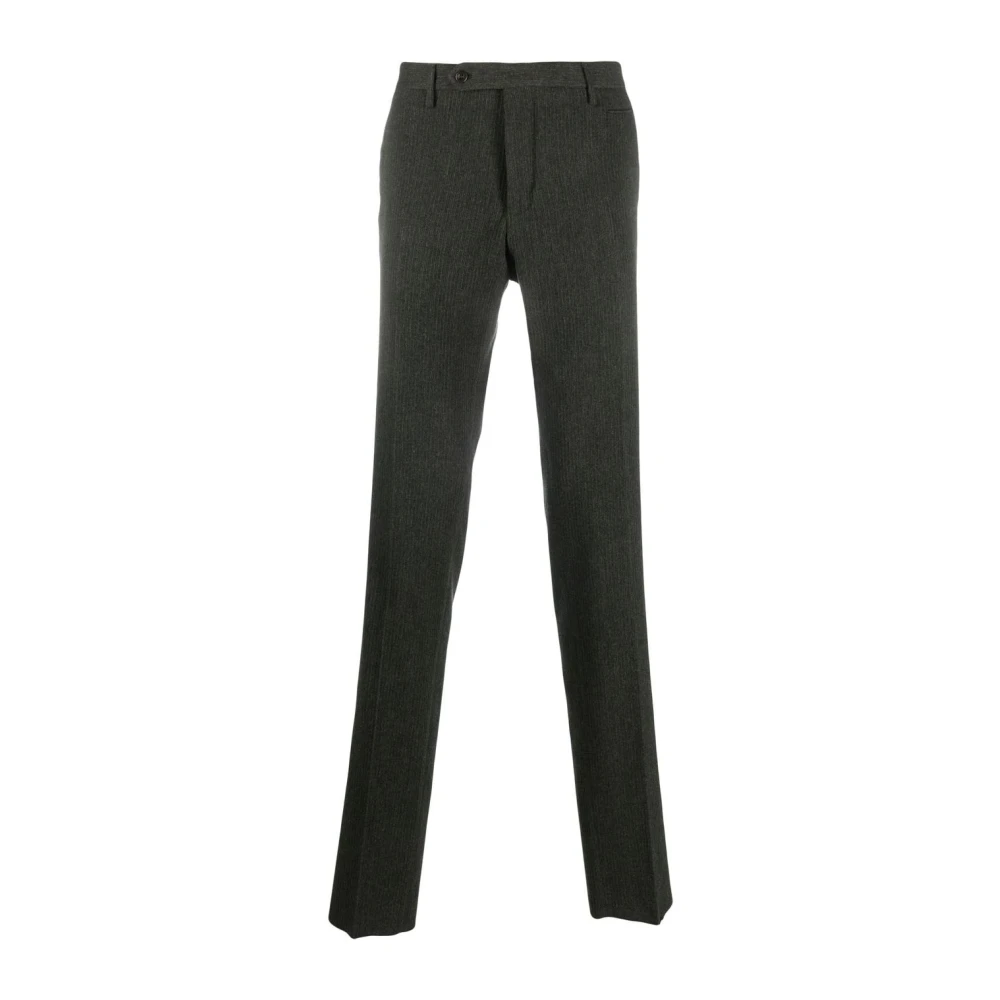 Incotex Wol Kasjmier Slim Fit Broek Green Heren