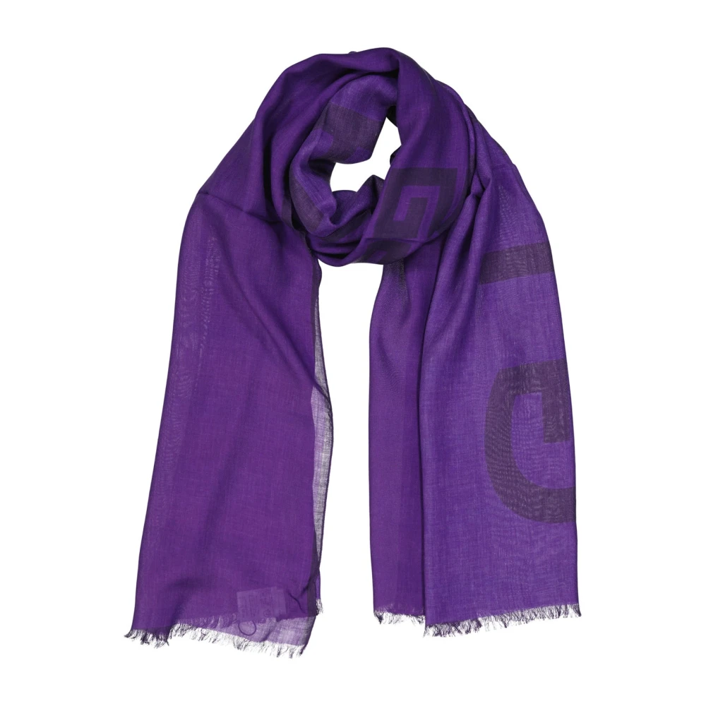 Givenchy Paarse Geribbelde Sjaal voor Heren Purple Heren