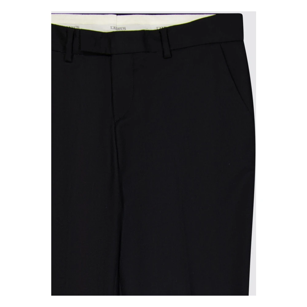 Laneus Slim Fit Wol Sigaret Broek Black Dames