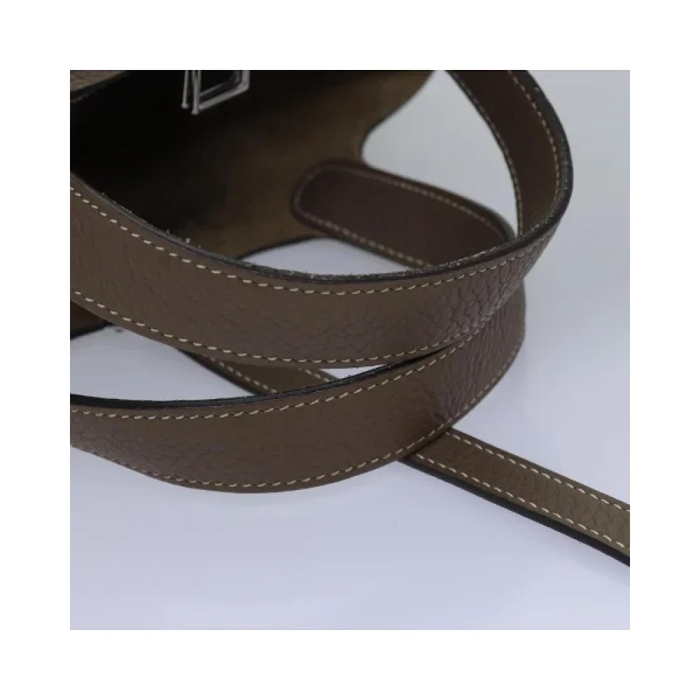 Hermès Vintage Pre-owned Leather handbags Brown Dames