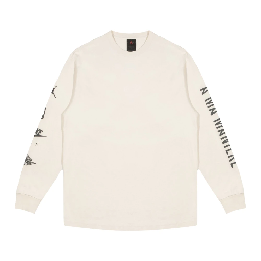 Jordan Beperkte oplage longsleeve T-shirt Natuurlijk Beige Heren
