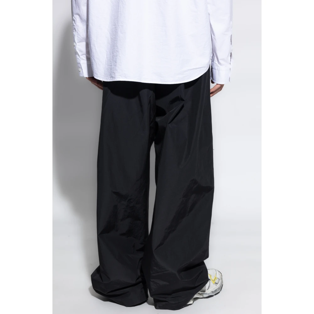 Balenciaga Nylonbroek met een losse pasvorm Black Heren
