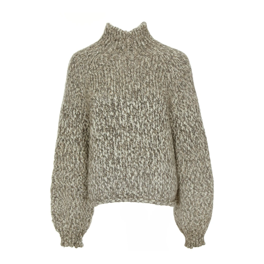 Drykorn Chunky Gebreide Trui Kimina Gray Dames