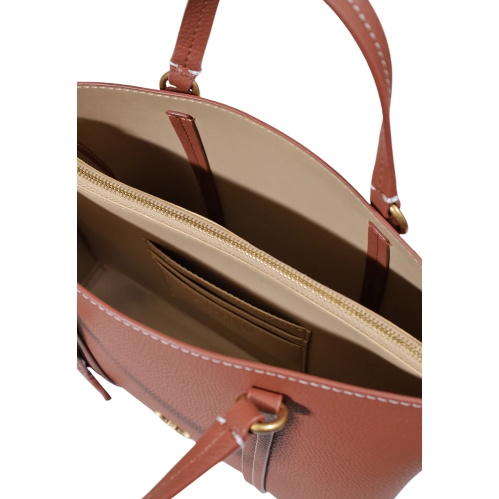 pinko Leren Dames Middelgrote Tas Collectie Red Dames